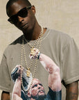 kanye west ye jesus piece pearl necklace diamond iced out enamel face 1989 buy rare limited