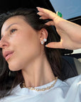 Hello Kitty moissanite D color Stud Earring