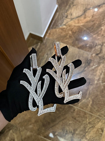 playboi carti yvl YOUNG VAMP LIFE custom necklace chain diamond exact design infinity link cuban link neclace chain diamonds