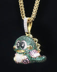 diamond custom bubble bobble bub pendant necklace chain ben baller rapper chain iced bling