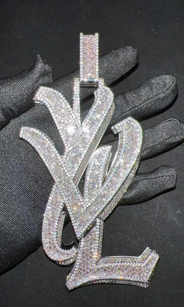 playboi carti yvl YOUNG VAMP LIFE custom necklace chain diamond exact design infinity link cuban link neclace chain diamonds
