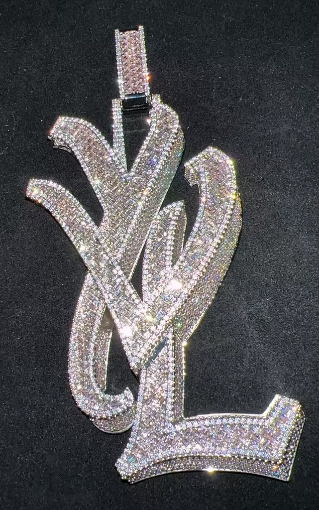 playboi carti yvl YOUNG VAMP LIFE custom necklace chain diamond exact design infinity link cuban link neclace chain diamonds