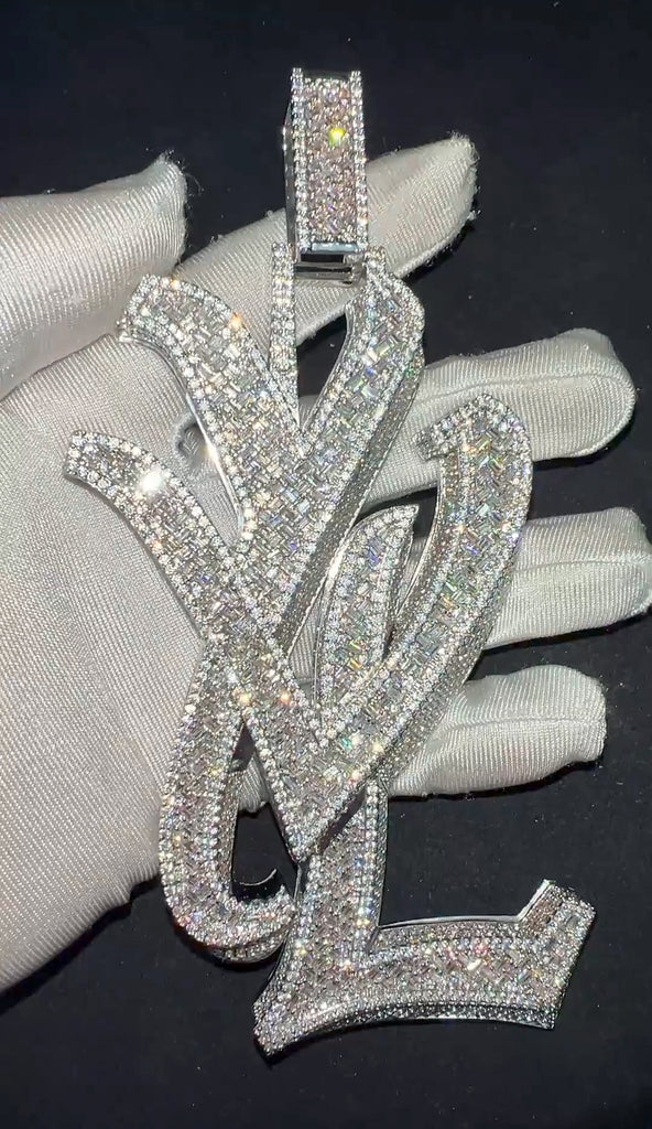 playboi carti yvl YOUNG VAMP LIFE custom necklace chain diamond exact design infinity link cuban link neclace chain diamonds