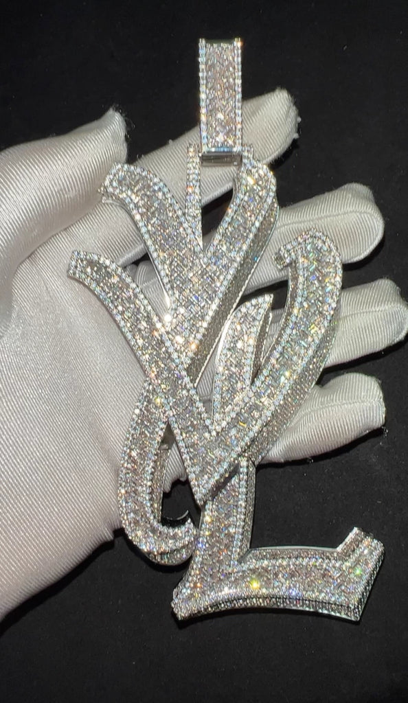 playboi carti yvl YOUNG VAMP LIFE custom necklace chain diamond exact design infinity link cuban link neclace chain diamonds