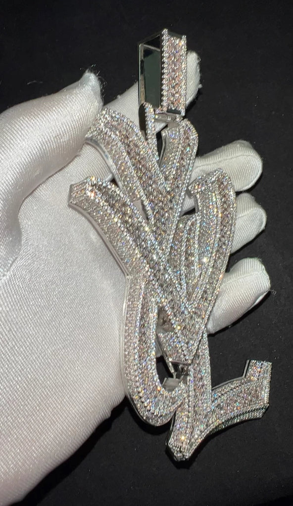 playboi carti yvl YOUNG VAMP LIFE custom necklace chain diamond exact design infinity link cuban link neclace chain diamonds