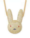 Custom bad bunny pendant & necklace free chain jbalvin drake music video diamond