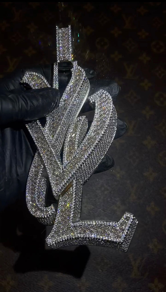 playboi carti yvl YOUNG VAMP LIFE custom necklace chain diamond exact design infinity link cuban link neclace chain diamonds