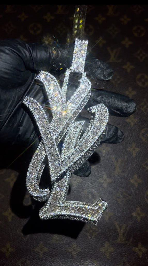 playboi carti yvl YOUNG VAMP LIFE custom necklace chain diamond exact design infinity link cuban link neclace chain diamonds