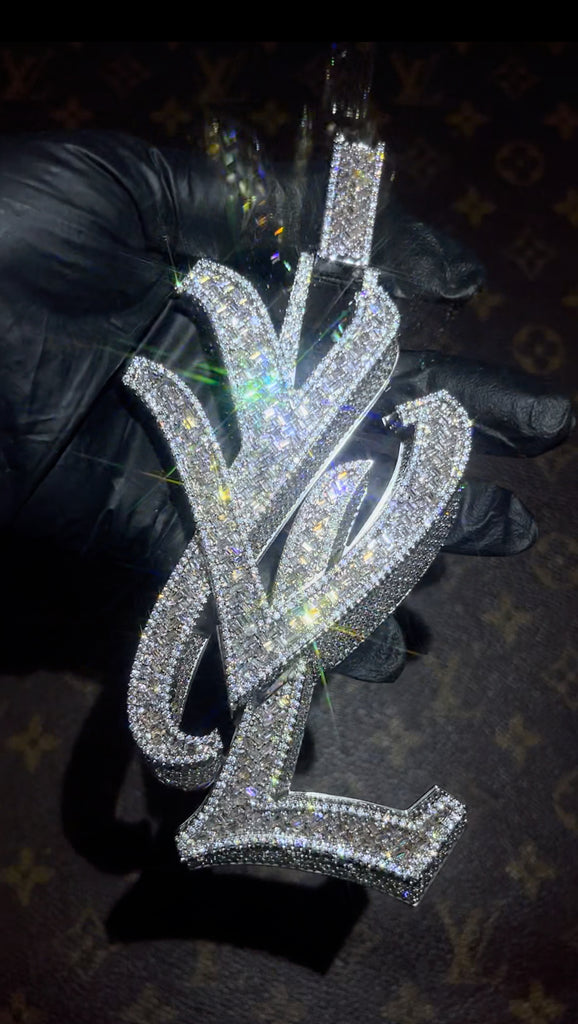 playboi carti yvl YOUNG VAMP LIFE custom necklace chain diamond exact design infinity link cuban link neclace chain diamonds