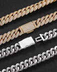 Fully iced 3D Bubble 10mm diamond cuban link necklace chain Yellow Gold high end fine jewelry ifandco jewelers travis scott