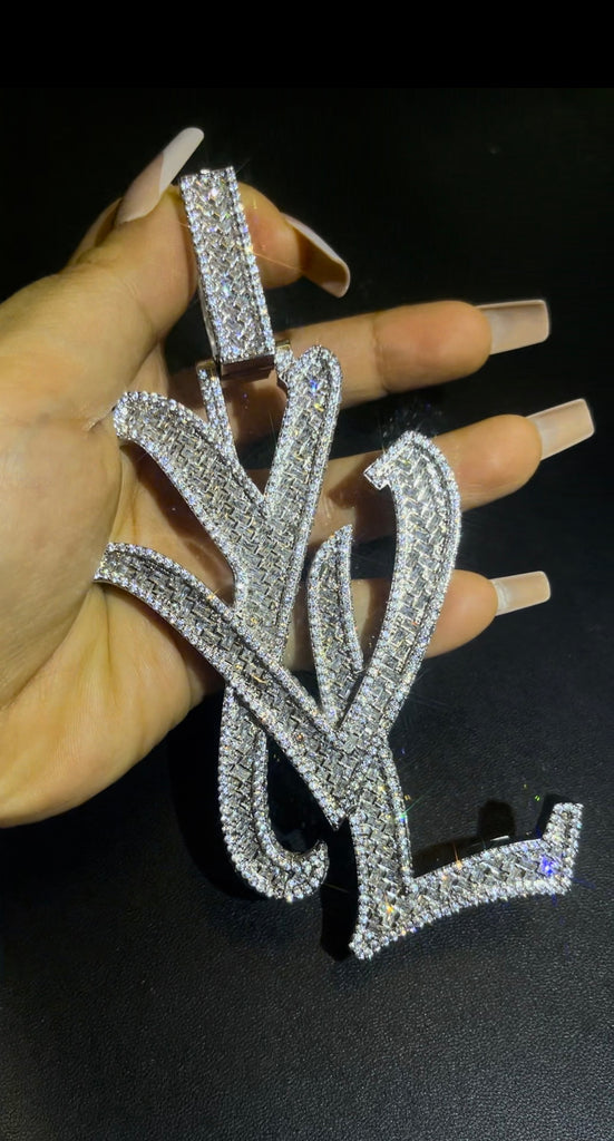 playboi carti yvl YOUNG VAMP LIFE custom necklace chain diamond exact design infinity link cuban link neclace chain diamonds