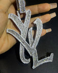 playboi carti yvl YOUNG VAMP LIFE custom necklace chain diamond exact design infinity link cuban link neclace chain diamonds