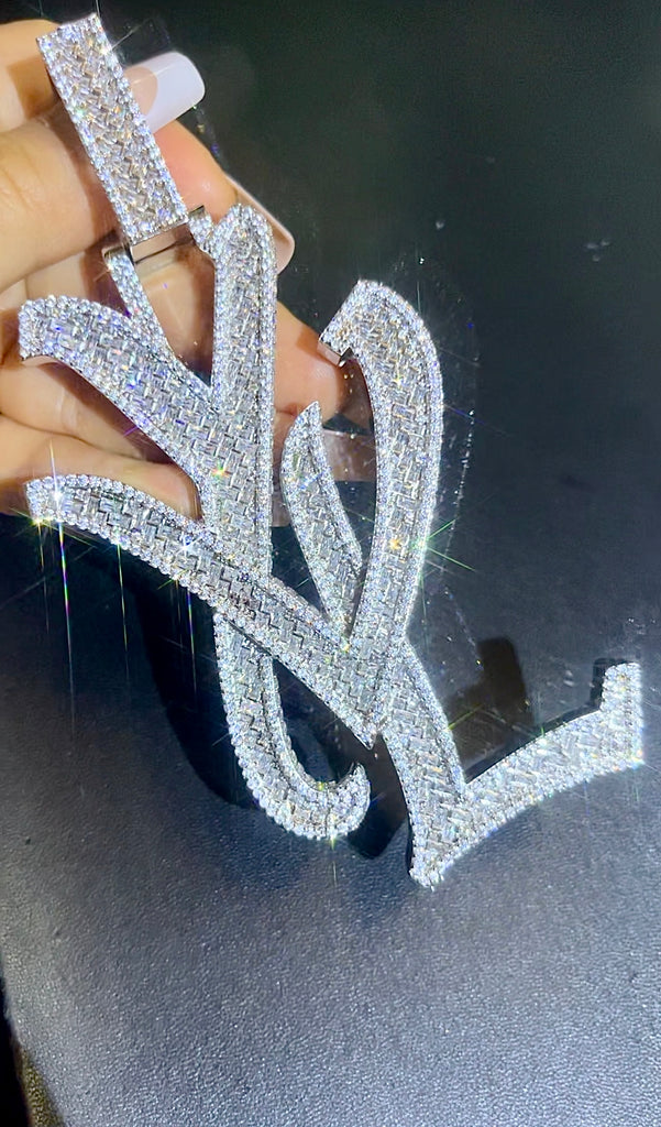 playboi carti yvl YOUNG VAMP LIFE custom necklace chain diamond exact design infinity link cuban link neclace chain diamonds