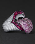 buy kiss of death ring playboi carti destroy lonely ken carson silver white gold diamonds fully iced
