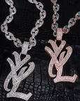 playboi carti yvl YOUNG VAMP LIFE custom necklace chain diamond exact design infinity link cuban link neclace chain diamonds