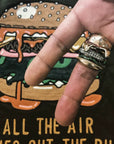 hamburger ring nadine as seen on Nigo in multicolored vvs diamond ifandco