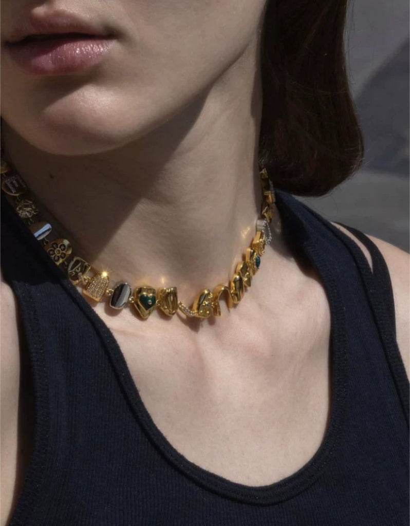 Farfetch Medea The Erin Taylor Gemstone Necklace Vogue instagram
