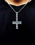 ken carson upside down cross diamond necklace a great chao album cover trump buy now gifted by YVL Playboi Carti