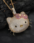 Fab Lane. Kimora Lee Simmons Sanrio hello kitty diamond necklace cardib pendant chain