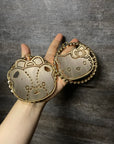 custom name letter earrings hello kitty tiny chum hoop earrings buy now kuromi cinnamon roll sanrio 10k 14k betty boops
