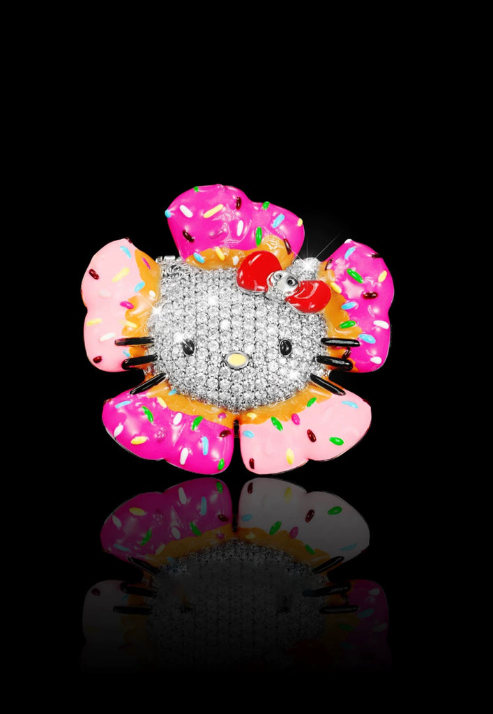 hennessy carolina cardi b sister hello kitty fully iced diamond necklace chain buy now custom jewelers