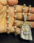 kanye west ye jesus piece pearl necklace diamond iced out enamel face 1989 buy rare limited
