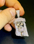 ifandco jesus piece pendant necklace free chain diamond vvs gold price silver