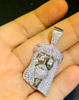 ifandco jesus piece pendant necklace free chain diamond vvs gold price silver