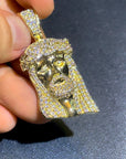 ifandco jesus piece pendant necklace free chain diamond vvs gold price silver