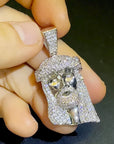 ifandco jesus piece pendant necklace free chain diamond vvs gold price silver