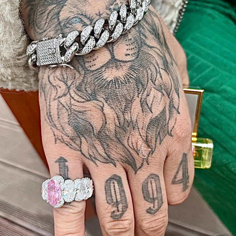 Lil Uzi Vert’s Craziest Jewelry of All Time Pink Diamond Encrusted Ring