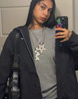 Playboi Carti Gio recently seen rocking Destroy Lonely’s pendant chain diamond necklace Ken Carson Giovanna Ramos @ft.gioo Instagram