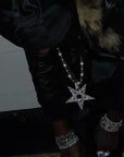 Fully iced star pendant