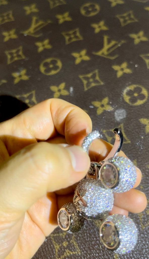 frank homer diamond Ocean sphere legs pendant necklace chain Drake