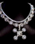 frank diamond ring sphere Ocean legs pendant necklace chain Drake