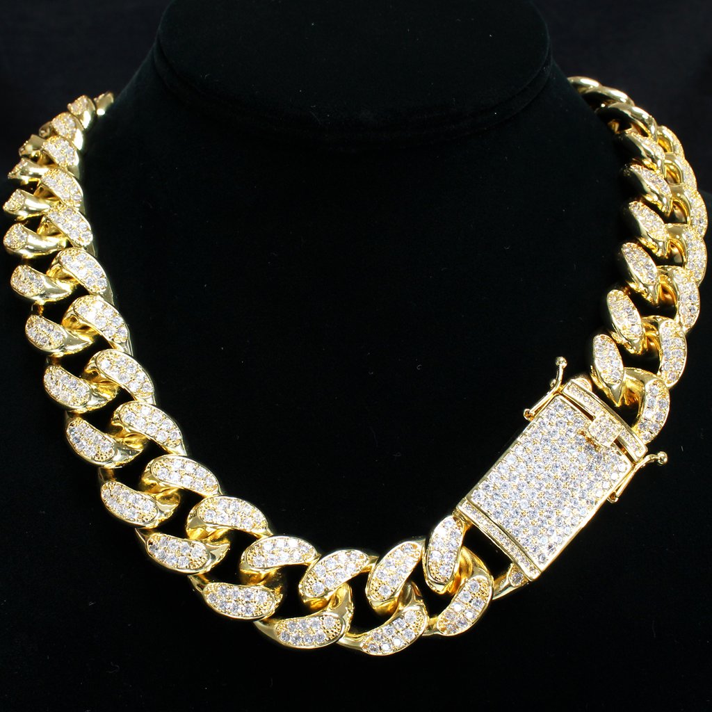 20mm heavy solid miami cuban link chain seen on LIL UZI VERT ifandco diamond vvs