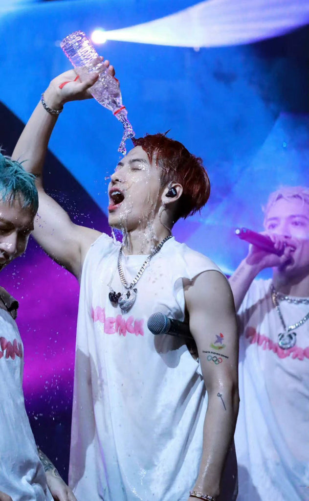 Fully iced Panda diamond pendant necklace chain as seen on Jackson Wang Got7 kpop fans buy panthepack