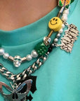 asap rocky jewelry pearl necklace butterfly skull chain choker playboi carti vlone
