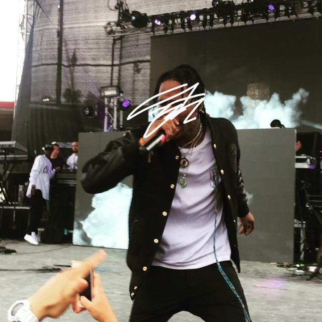 La flame Travis Scott Cactus necklace pendant with matching chain