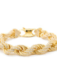 Iced Out Rope Bracelet 11mm
