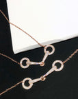 fully iced filet d'Or necklace horse saddle bracelet not hermes buy now Filet de selle bracelet