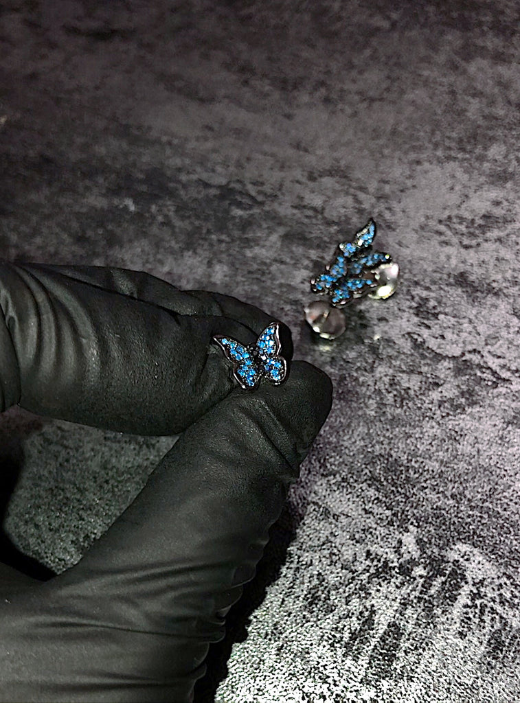 ian connor butterfly emoji earring vlone revenge ian connor luka sabbat ifandco new jewelry bling