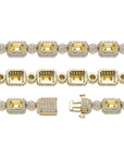A$AP ROCKY tyler travis scott canary fully iced diamond necklace tennis links ifandco