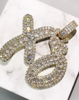 weeknd xo pendant necklace chain ifandco ben baller diamond vvs