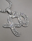 weeknd xo pendant necklace chain ifandco ben baller diamond vvs