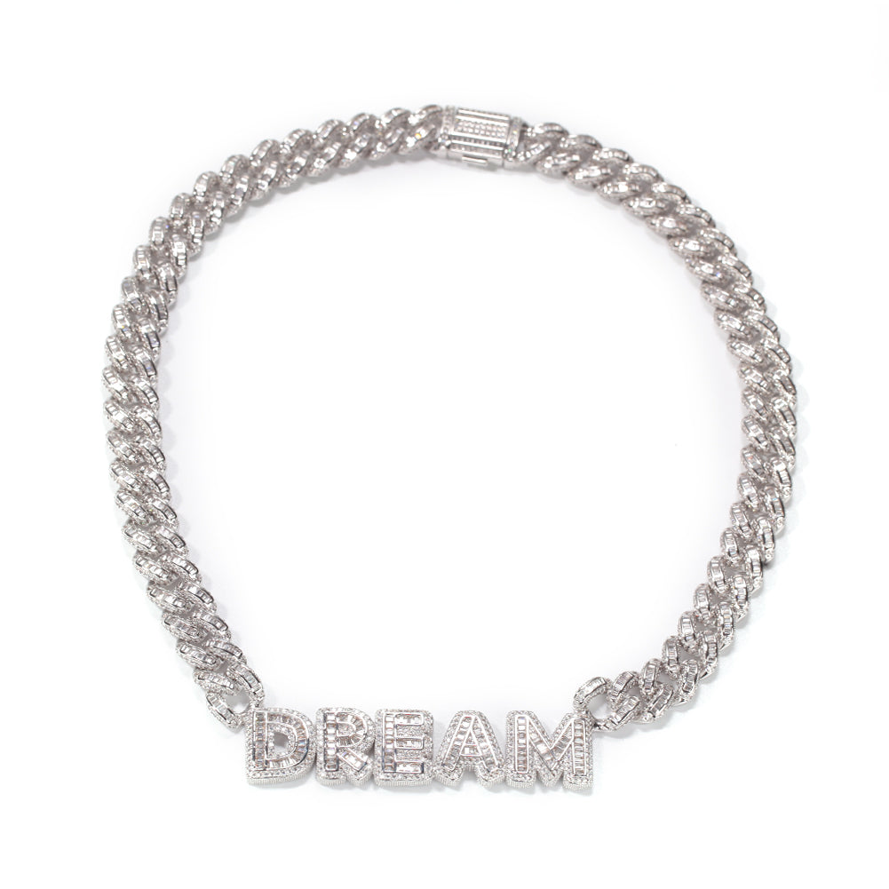 miami cuban links baguette custom a-z letter shopgld ifandco hip hop jewelery bracelet