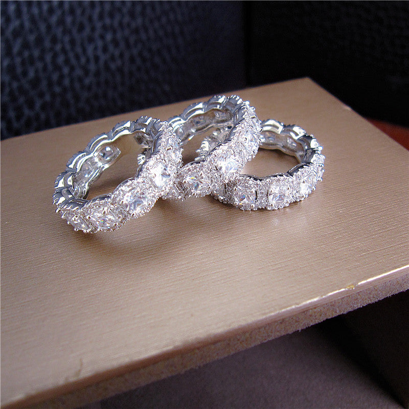 Kylie Jenner signature eternity band ring in oval kylie ring diamond