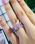 Kylie Jenner signature eternity band ring in oval kylie ring diamond