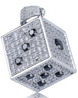 fully iced out dice diamond vvs pendant necklace chain jacob ifandco