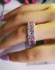 Kylie Jenner signature eternity band ring in oval kylie ring diamond